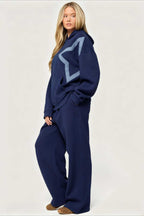 Star Hoodie Pants Two Piece Set