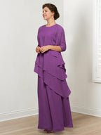 A-Line/Princess Mother of the Bride Dresses with Ruffles & Jacket