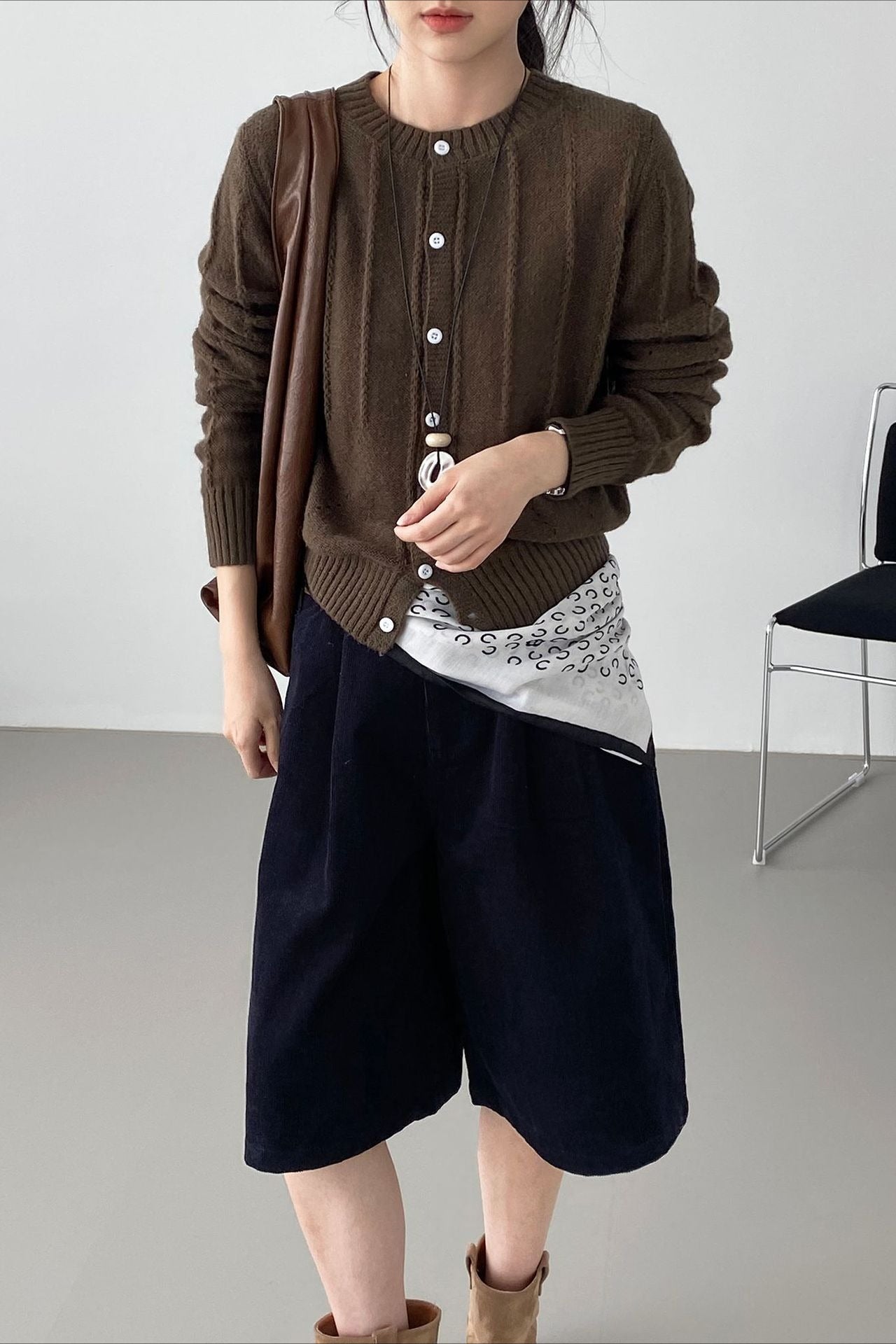 Atmospheric Wool Knit Cardigan