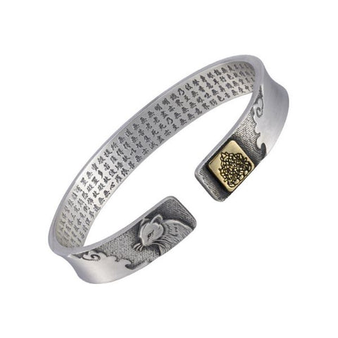 Sterling Silver Six Character Truth Chinese Zodiac Bracelet
