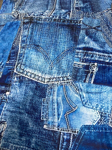 Plus Size Imitation Denim V Neck Pocket Design Dress Women's T-Shirt Summer Loose Dress Vestidos