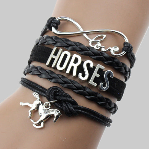 Modische Armbänder mit Buchstaben-Patchwork-Muster für den Alltag 