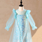 Ballkleider für kleine Mädchen, elegante Festkleider mit Pailletten, traumhaftes Prinzessinnenkleid für Kommunion und Party 