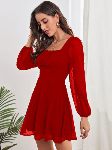 Birthday Mini Dresses White Long Sleeves Short Dress