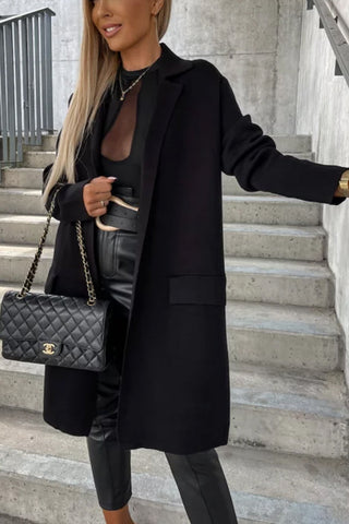 Trenchcoat mit großen Reverstaschen 