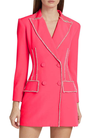 Rhinestone Double Breasted Blazer