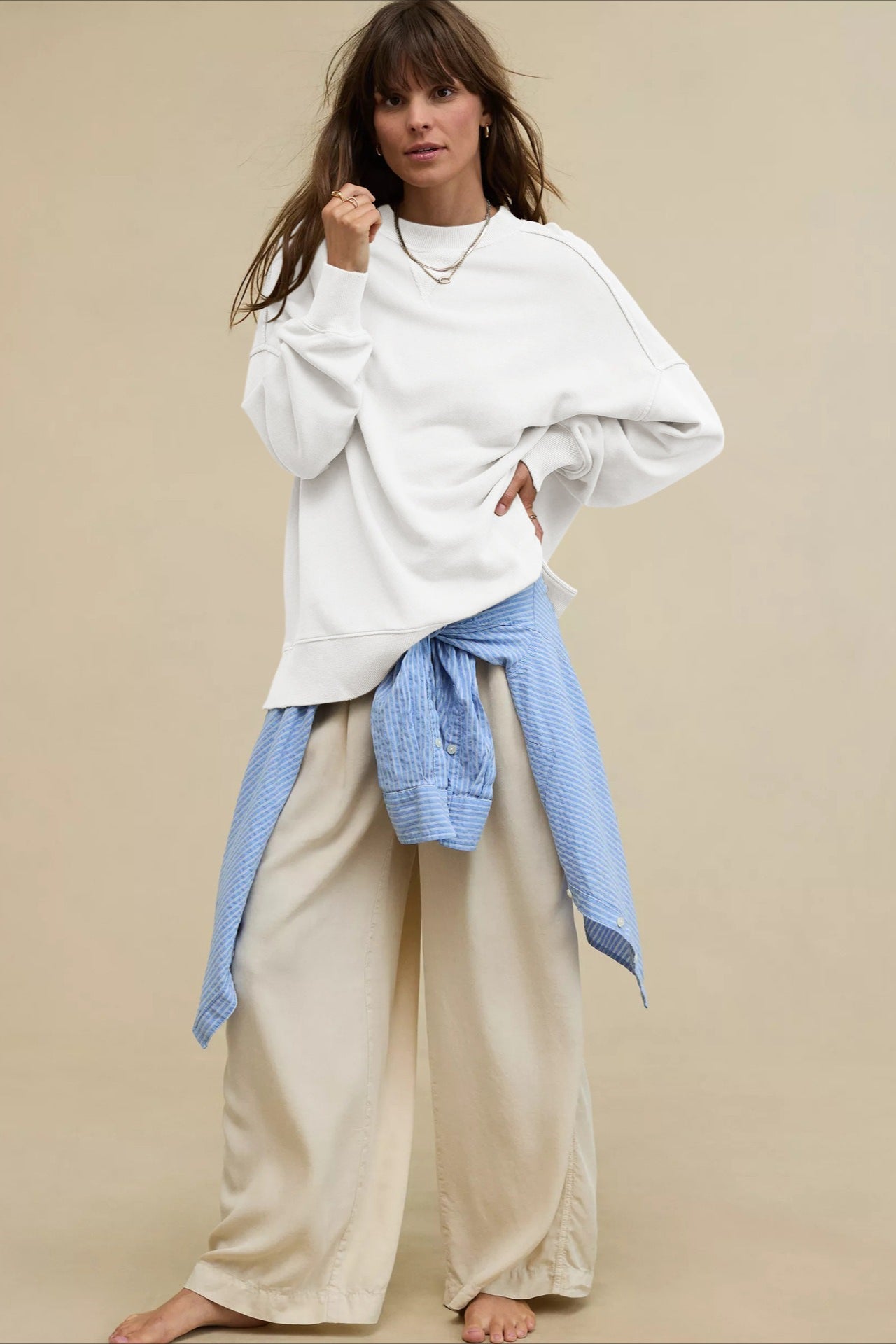 Oversized Crew Neck Hoodie