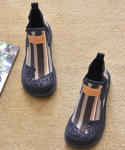 Roter Denim-Stoff 2025 Neue Spleiß-Stiefeletten 