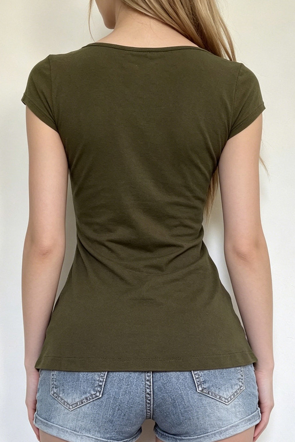 Retro V Neck Embroidered Knit Blouse