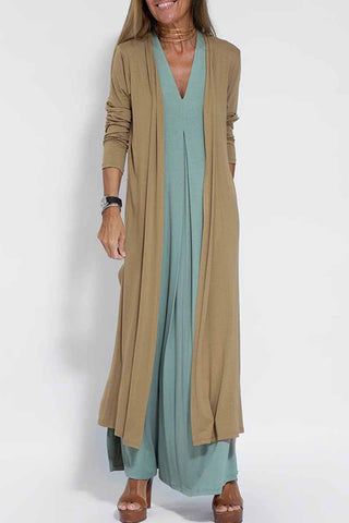 Street Solid – Oberbekleidung mit geschlitztem Cardigan-Kragen 
