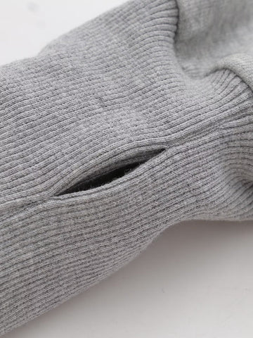 Spring Summer Women Clothing Stand Collar Loose Pockets Decorative Sweater