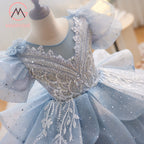 MARRYSHE Kleinkind Sommer Kommunion Geburtstagsparty Kleid Netzstoff Puffy Prinzessinnenkleid
