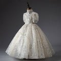 Kommunionkleid für Mädchen, Festkleid für Babys, luxuriöses Pailletten-Prinzessinnenkleid für Hochzeiten 