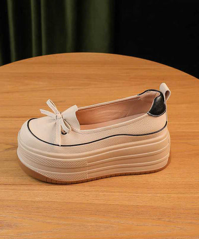 Schwarze Plateauschuhe Kunstleder Einzigartige Spleißen 