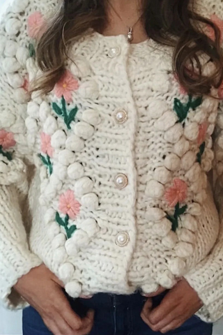 Lässiger Patchwork-Pullover mit ausgehöhltem Cardigan-Kragen 