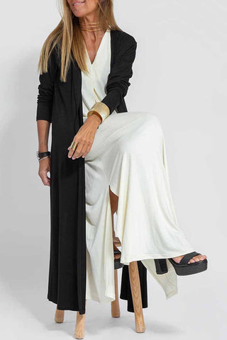 Street Solid – Oberbekleidung mit geschlitztem Cardigan-Kragen 