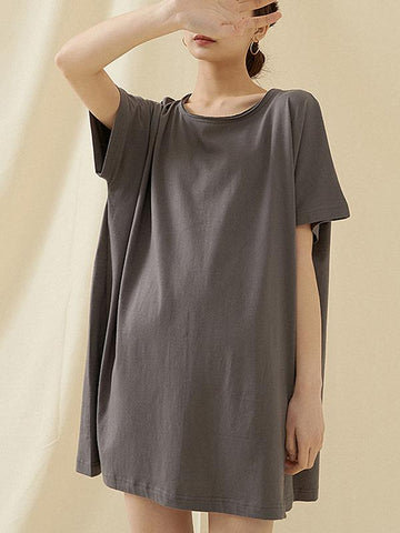 Camisetas sueltas, sencillas, lisas y cómodas 