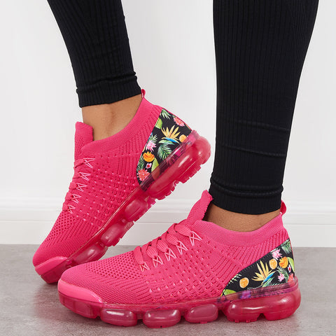 Althetic Breathable Woven Sneakers Air Cushion Sport Shoes