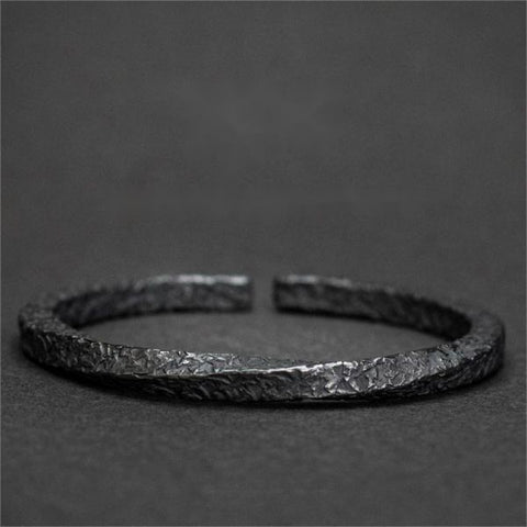 Pulsera vintage con anillo Möbius de plata de ley 