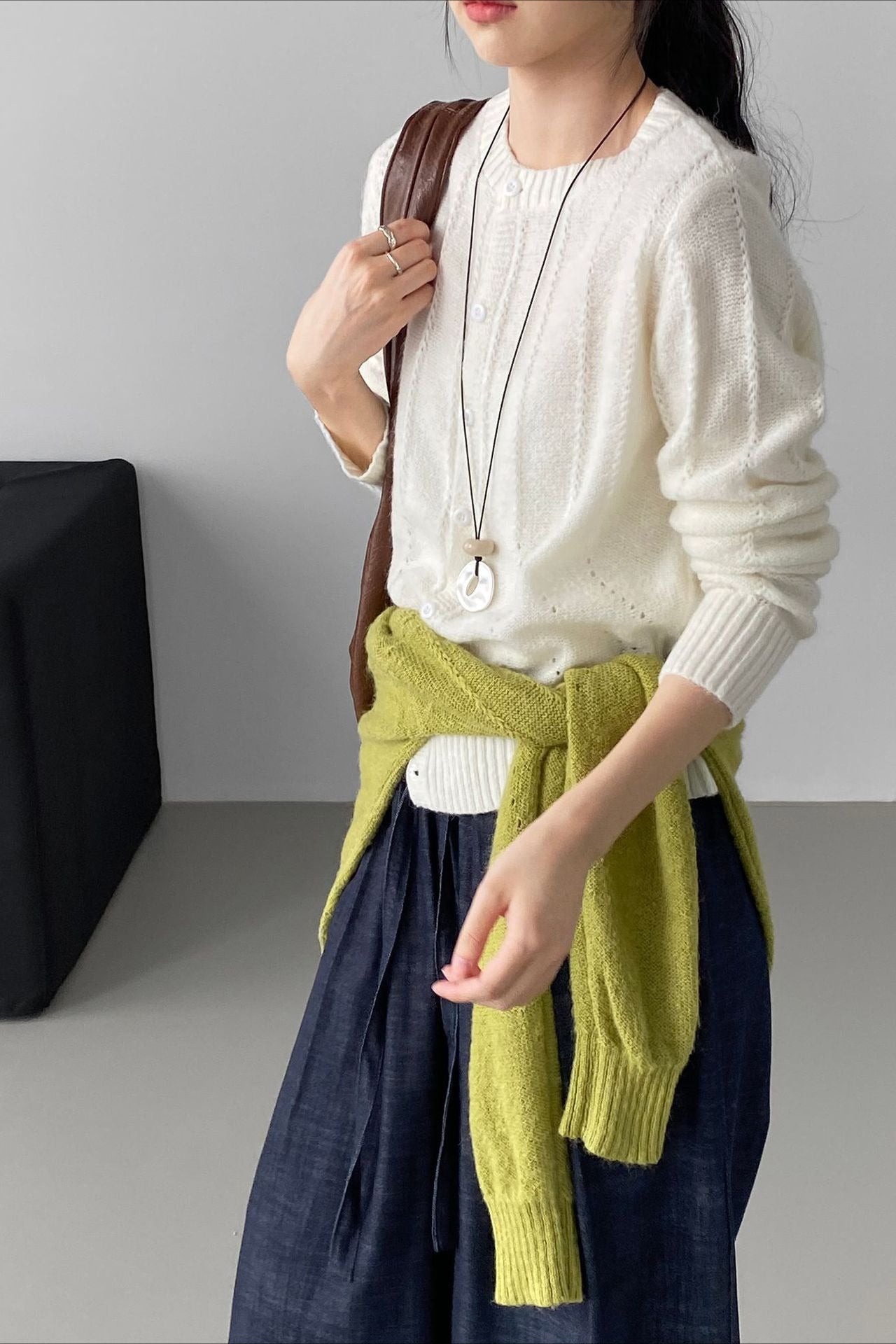 Atmospheric Wool Knit Cardigan