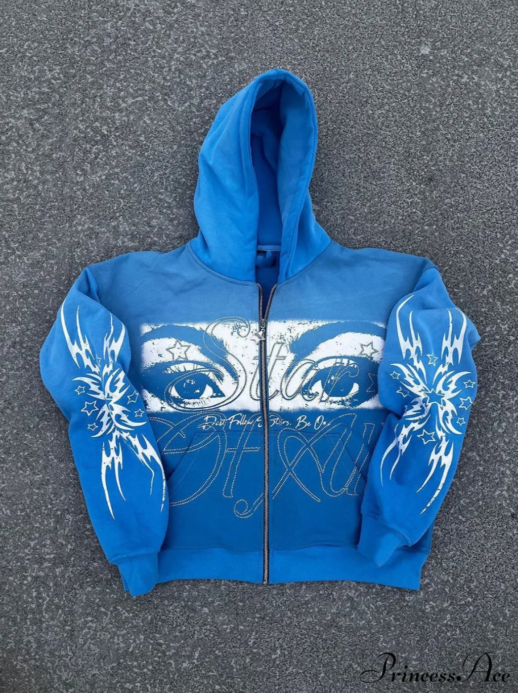 3D Print Vintage  Long Sleeve Zip Hoodie