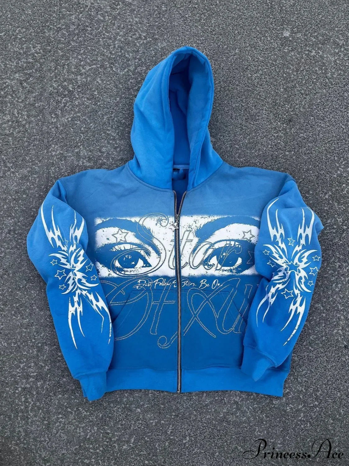 3D Print Vintage  Long Sleeve Zip Hoodie