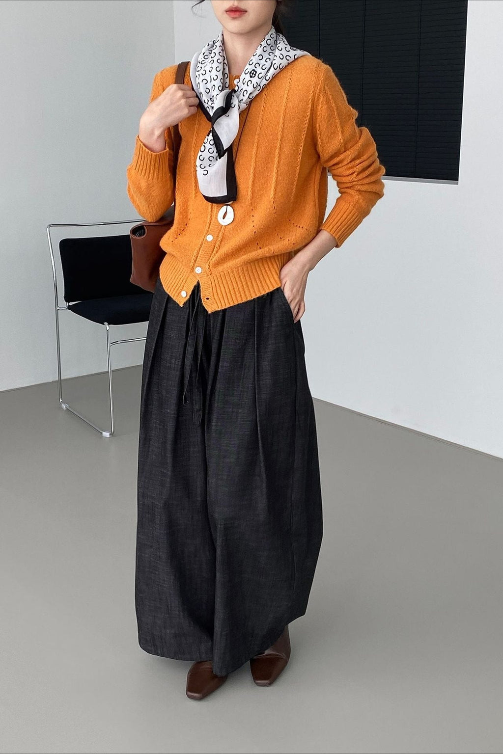 Atmospheric Wool Knit Cardigan