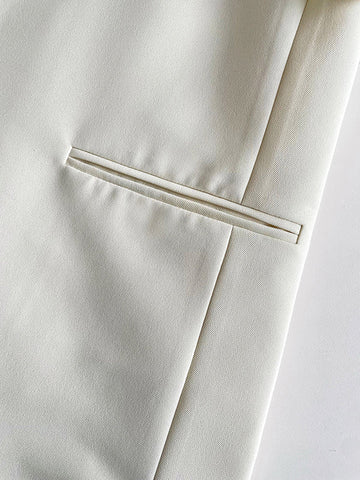 Blazer vintage holgado con botones en blanco y negro 