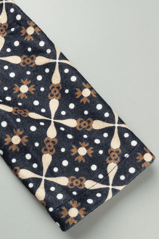 Lässiger Print Patchwork Knöpfe Umlegekragen Oberbekleidung (9 Farben) 