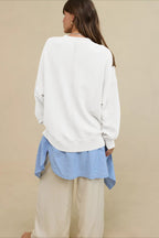 Oversized Crew Neck Hoodie