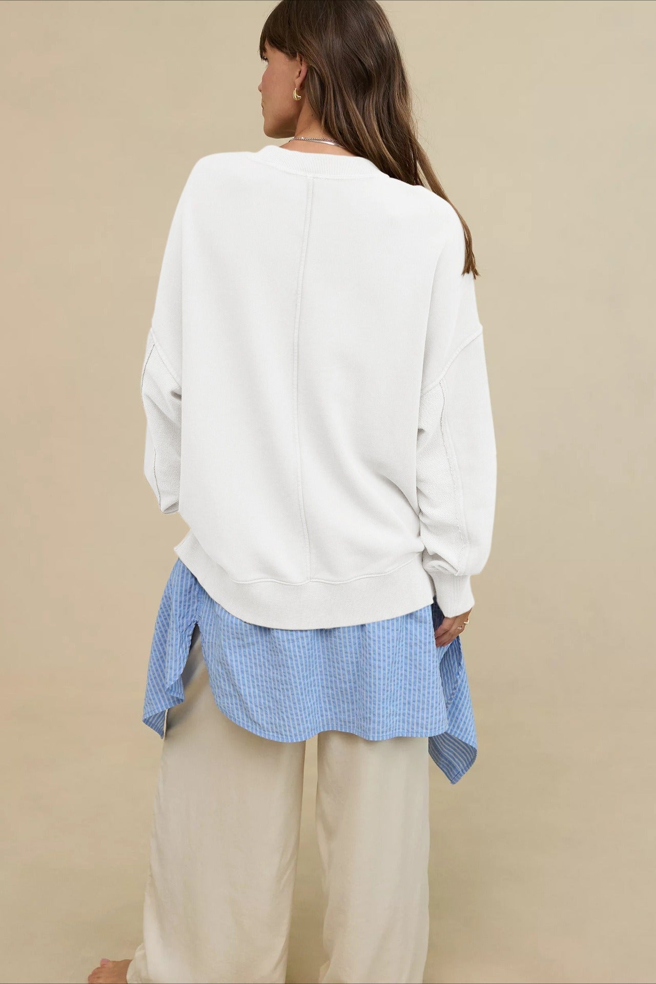 Oversized Crew Neck Hoodie