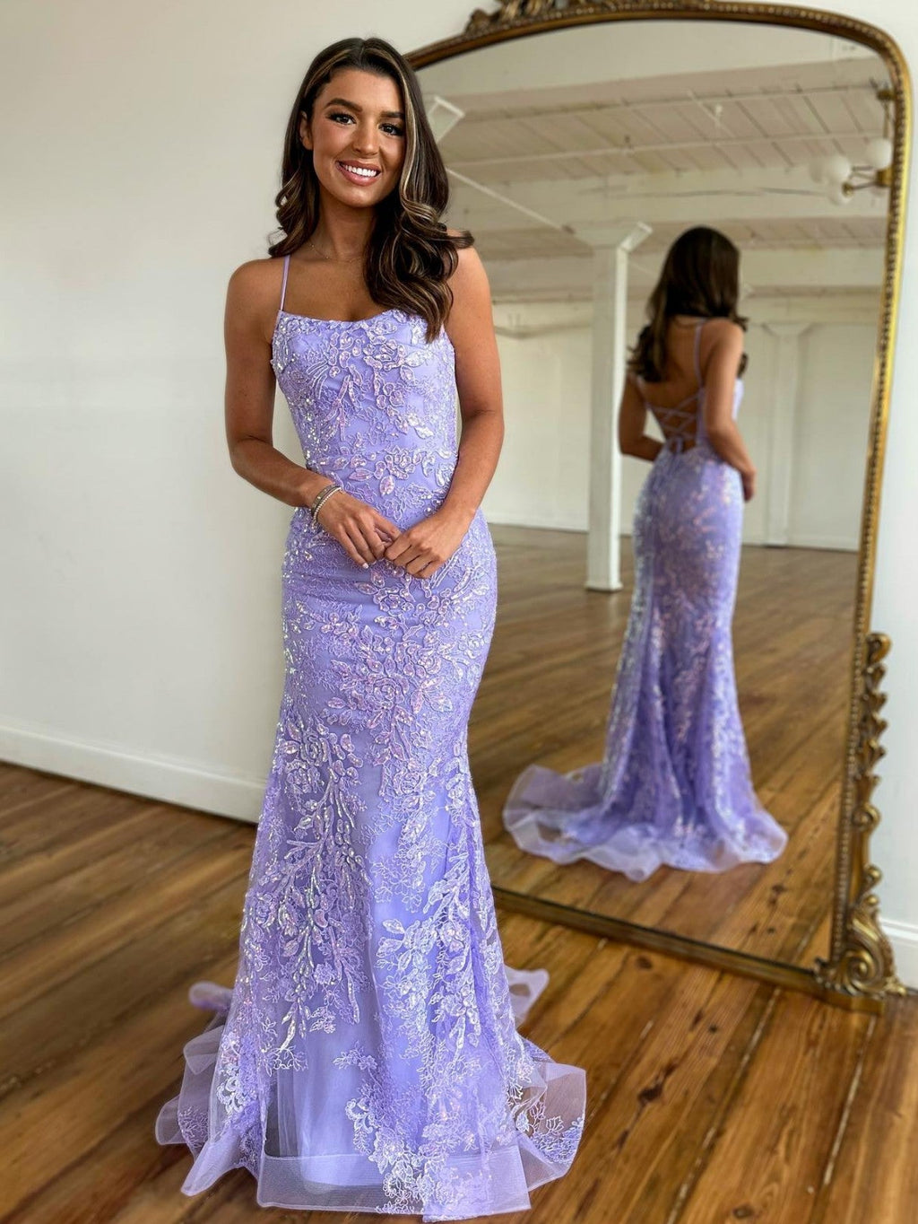 Meerjungfrauen-Abendkleid aus Spitze