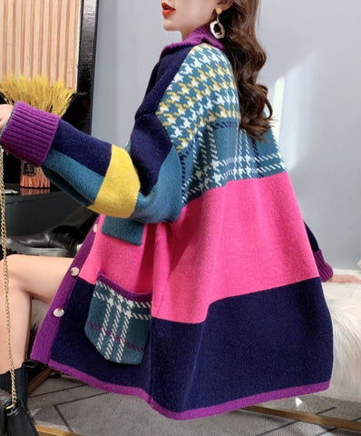 CÁRDIGAN DE BLOQUES DE COLOR EMILY 