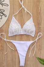 Solid Pearl Sexy Bikini Set