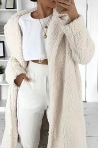 Casual Street Solid Patchwork Turndown Collar Outerwear(5 Colors)