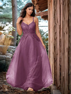 Pretty Hot Fix Sparkly Crystal Embroidery Prom Dress