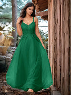 Pretty Hot Fix Sparkly Crystal Embroidery Prom Dress