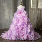Vestido de comunión para niña, vestido de verano para desfile, vestido de niña de las flores, vestido de baile de boda, vestido de princesa 