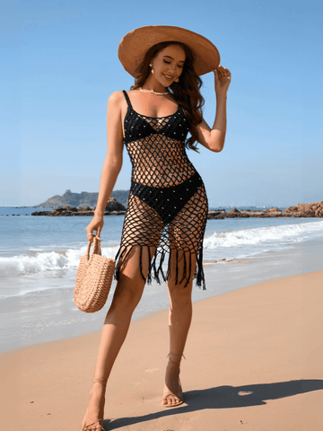 Copacabana Beach Minikleid mit Quasten 