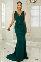 Dark Sleeveless Mermaid Formal Dress Evening Gown
