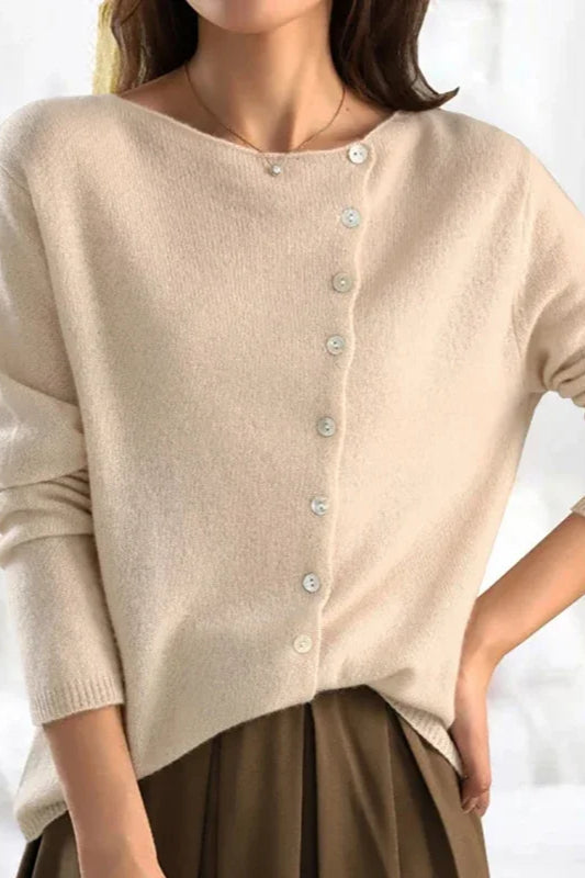 Elegant Button Knit Cardigan