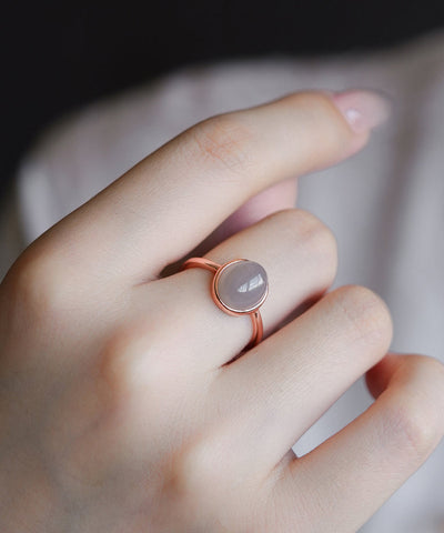Anillos de jade dorado para mujer en plata de ley y oro 
