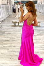 Sparkly  Mermaid Sequins Long Prom Dress with Slit