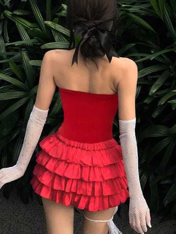 TARUXY Bow Splice Crop Tops Frauen Sexy Off Schulter Backless Bodycon Tank Top Heiße Mädchen Club Solide Partei Schlanke Weste Frau 2024 