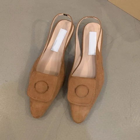 Pointed Toe Women Sandals Flats Shallow Casual Dress Shoes 2024 Summer Fashion Party Brand Shoes New Cozy Walking Mujer Zapatos