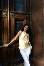 Satin Halter Top with Elegant Design