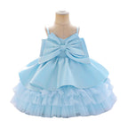 Elegante vestido de primera comunión para bebé, vestido de princesa para bautizo de niña pequeña. 