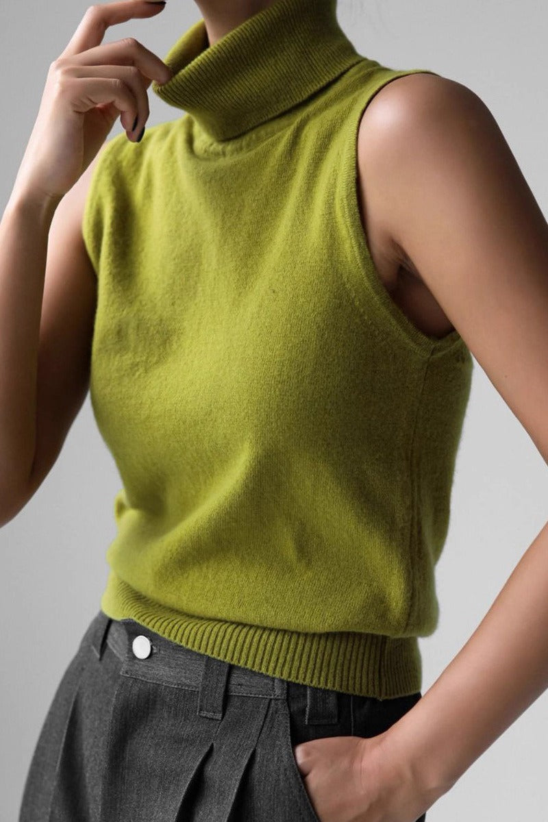 Slim Turtleneck Knit Top