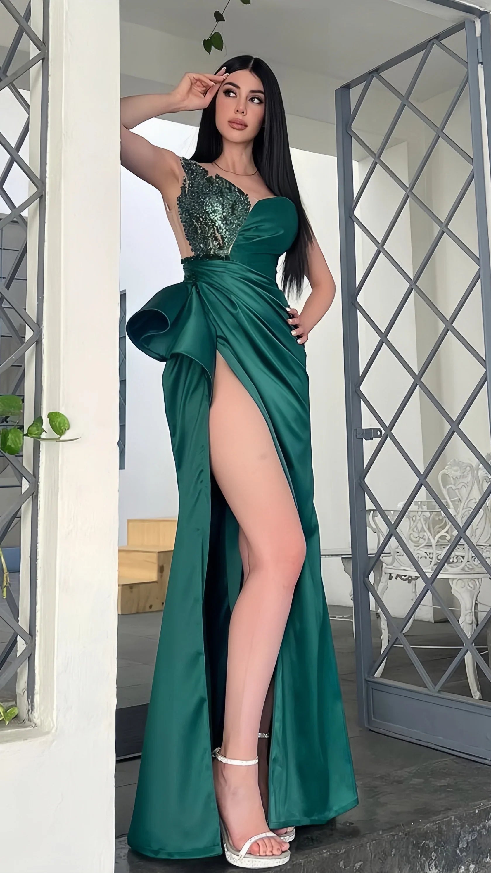 Vestido de Noche Sexy para Adolescentes, Vestido Largo de Fiesta Formal