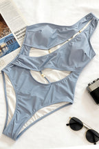 Chic Cut Out Strappy Backless One Piece Swimwear